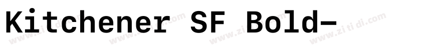Kitchener SF Bold字体转换